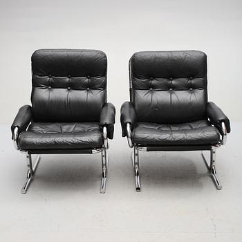 FÅTÖLJER, ett par, Sverige, 1960/1970-tal.
