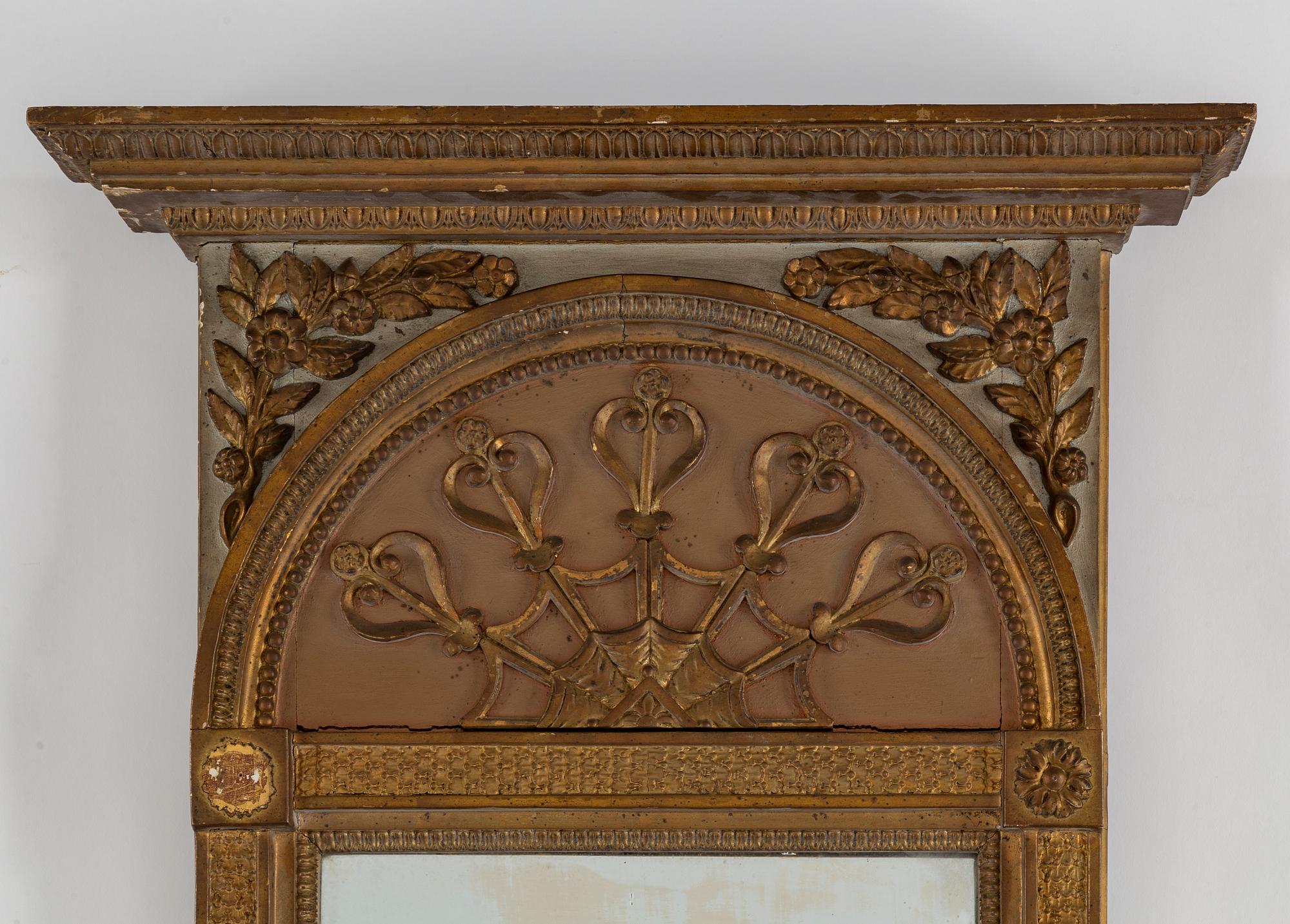 A Swedish Empire mirror, first half of the 19th century.
