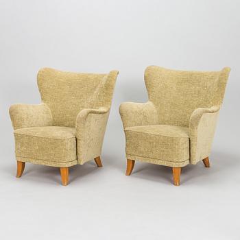 Fåtöljer, ett par, 1900-talets mitt.