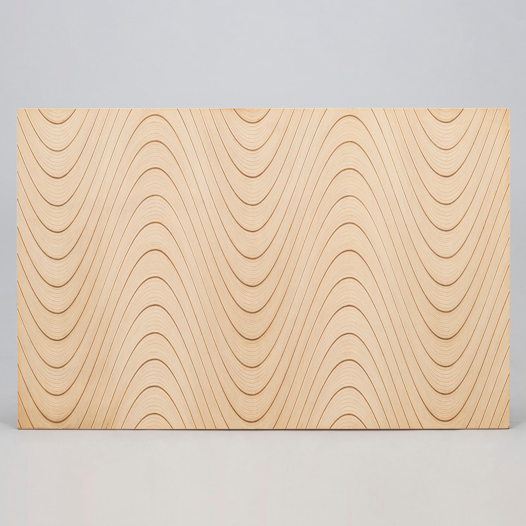 Tapio Wirkkala, experiment with rhythm plywood, manufacturer Soinne & Kni, 1950s.