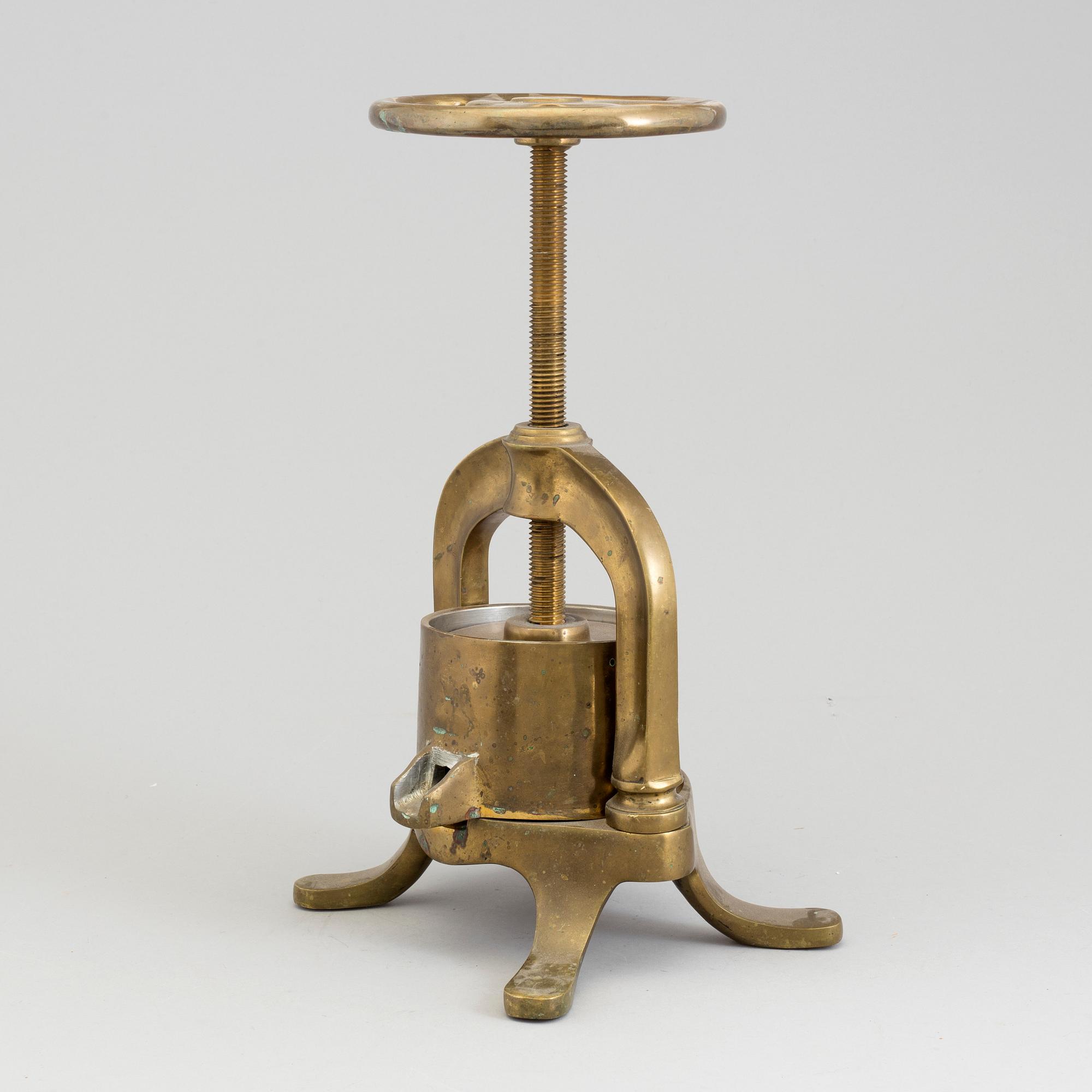 ANKPRESS, mässing, 1900-tal.