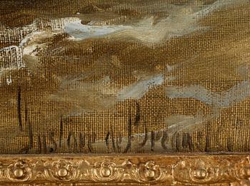 GUSTAVE DE BREANSKI, olja på duk, signerad.