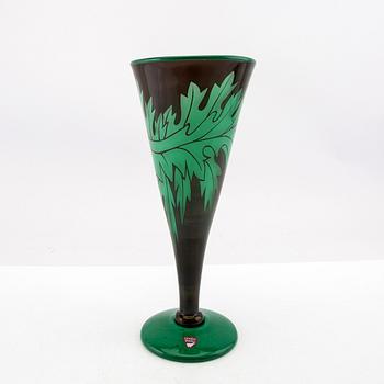 Jan Johansson, goblet, Graal, signed and dated Orrefors.