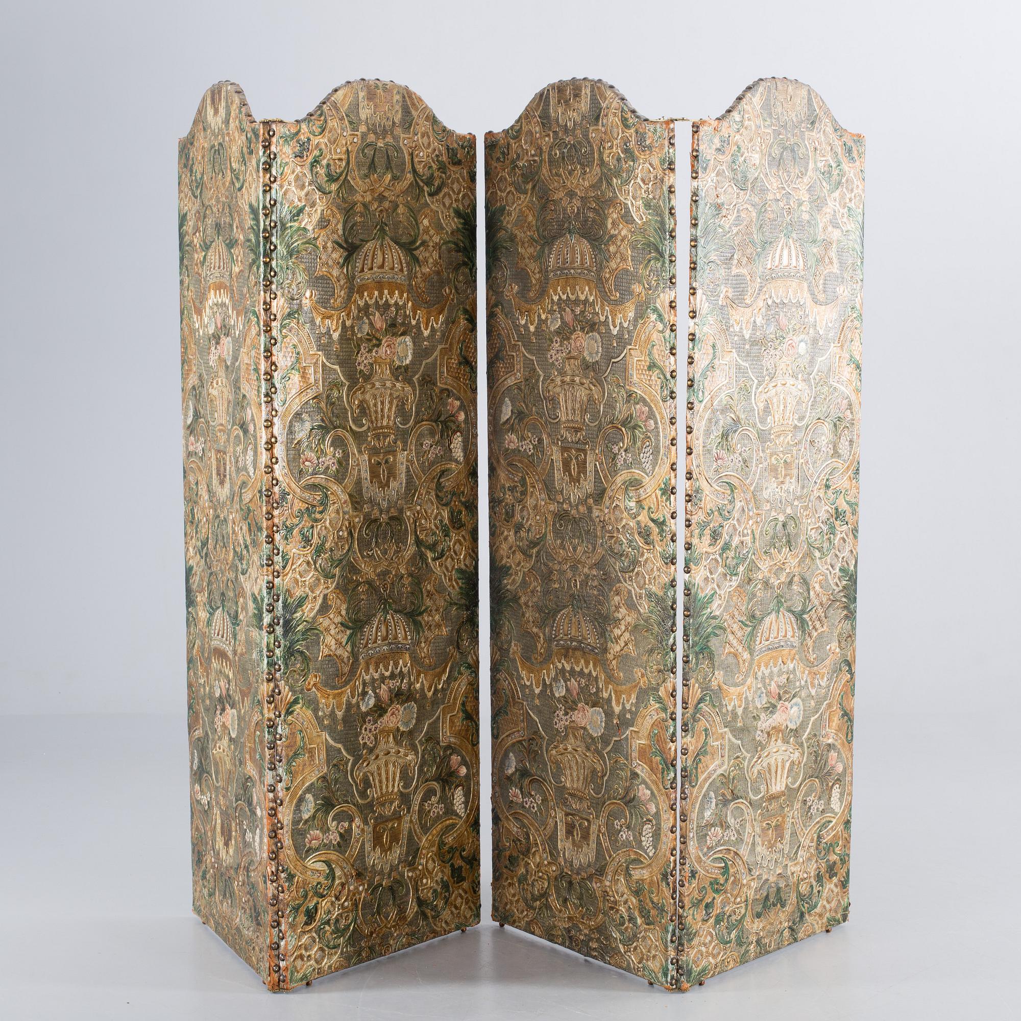 VIKSKÄRM barockstil sent 1800-tal.