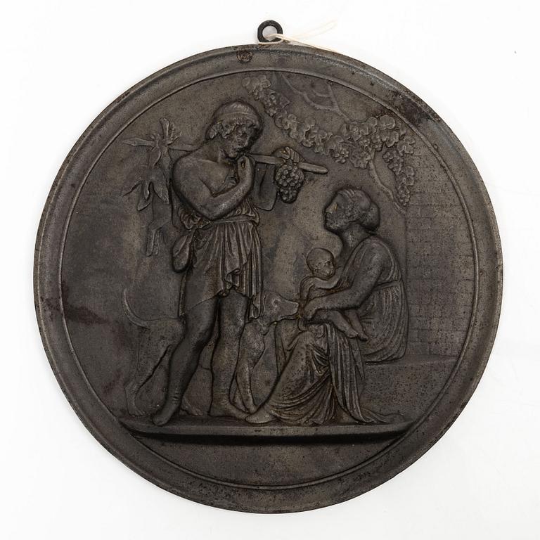 A wall plaque, J & C.G. Bolinders, Stockholm circa 1900.