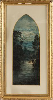 OKÄND KONSTNÄR, akvarell, signerad Jackson, England, 1800-tal.