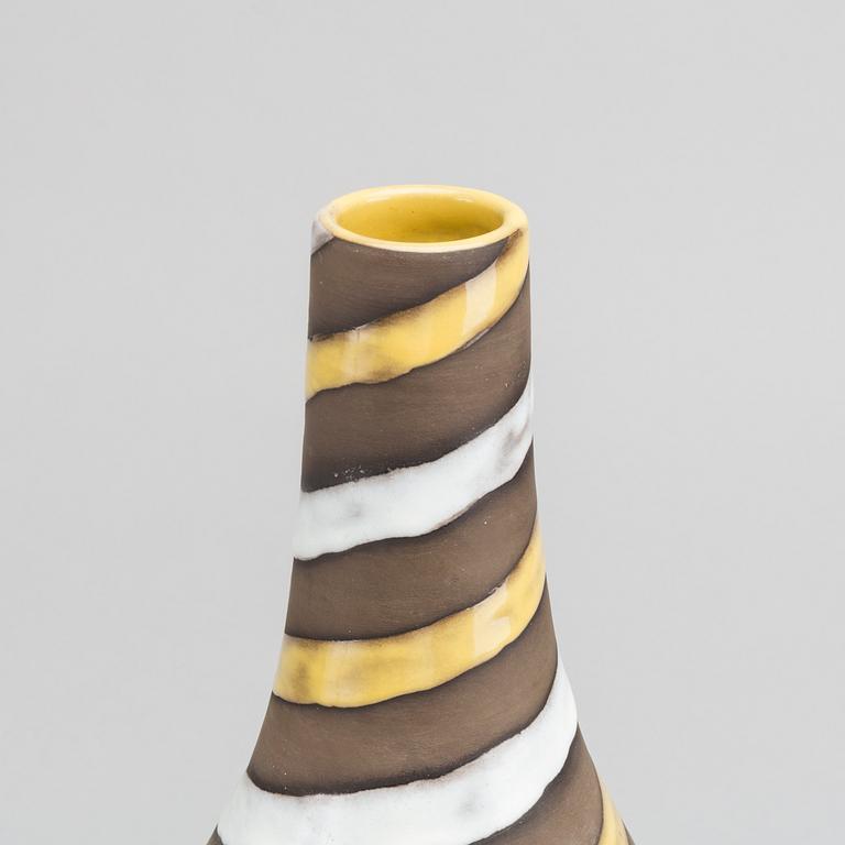 INGRID ATTERBERG, a stoneware Upsala Ekeby "Spiral" vase. 1950's.