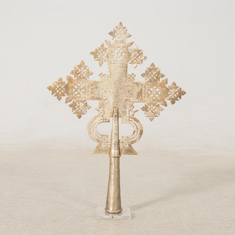Processional cross, Coptic, Ethiopia, first half of the 20th century.