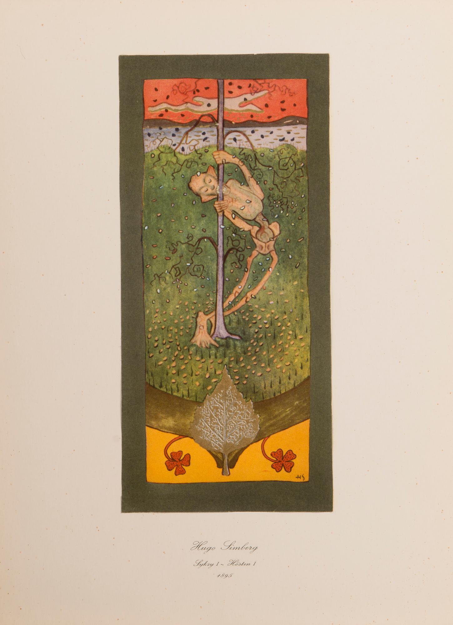 HUGO SIMBERG, after, a folder with 20 off-set printings, WSOY Porvoo 1952.