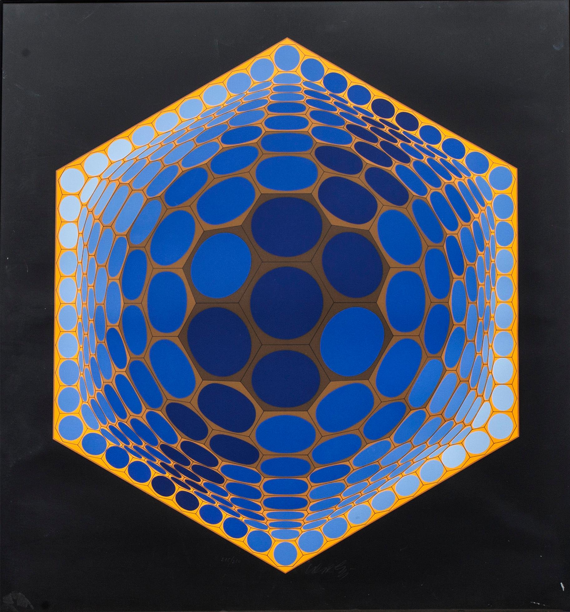 VICTOR VASARELY, färgserigrafi, signerad och numrerad 215/250.