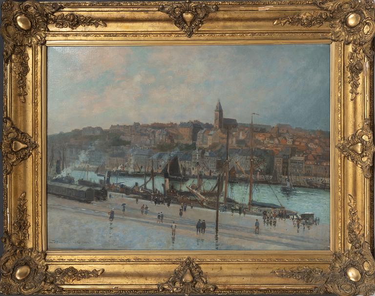 Maurice Courant, Harbour scene.