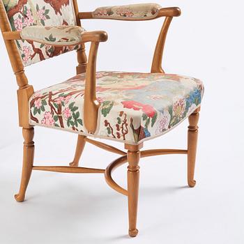 Josef Frank, a pair of armchairs, Svenskt Tenn, Sweden, model 725.