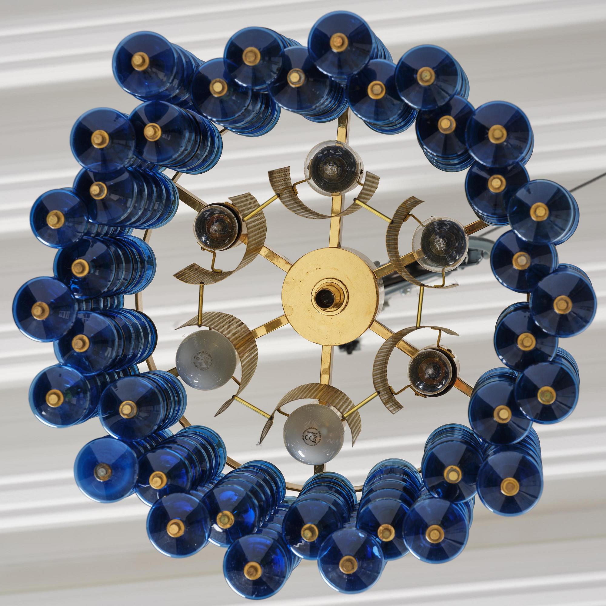 Hans-Agne Jakobsson, an "Estrella" ceiling lamp model T 580, Hans-Agne Jakobsson AB, Markaryd, 1960s-70s.