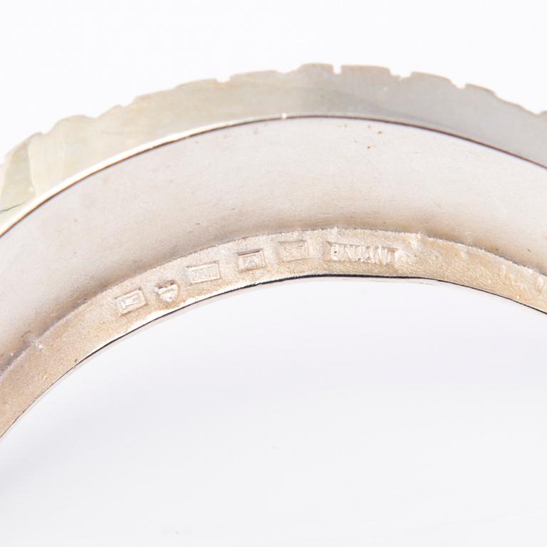 ARMRINGAR, 3 st, sterlingsilver, Kultateollisuus Ky Viljanen, Åbo, 1975.