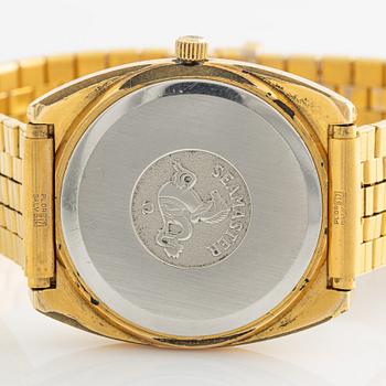 Omega, Seamaster, wristwatch, 35 x 35 (40) mm.