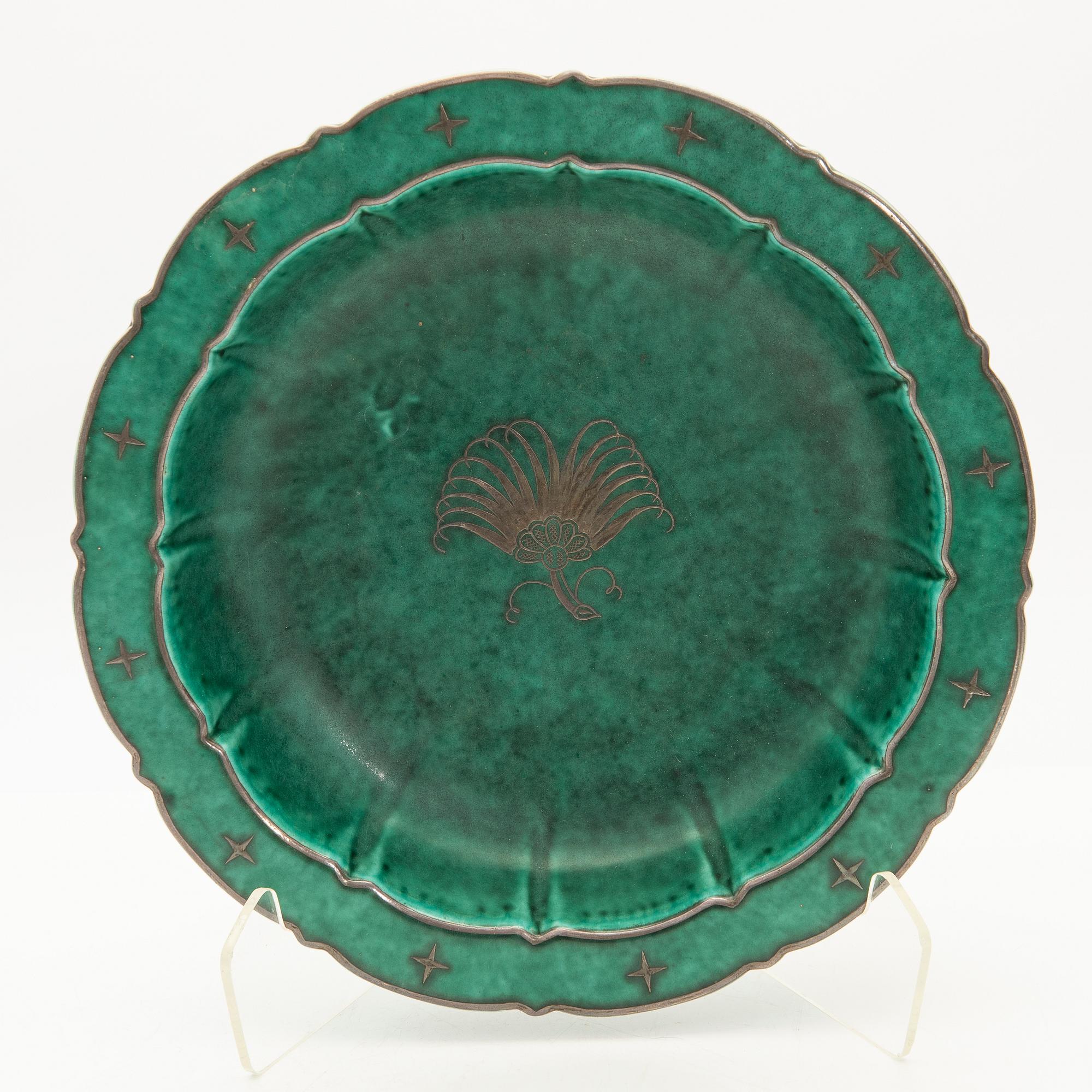 Wilhelm Kåge, Bowl, stoneware, "Argenta", Gustavsberg, 1961.