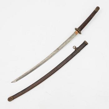 A Japanese sword, 20th century mounting.