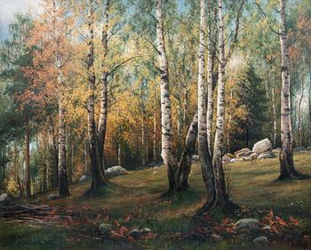 45. Thorsten Waenerberg, AN AUTUMN LANDSCAPE.