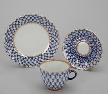 KAFFESERVIS, 33 delar, "Cobalt Net" Lomonosov, Made in USSR.