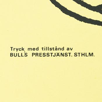 Mumin, Offsetaffisch, "Tänk att få borra hål i sitt eget golv!".