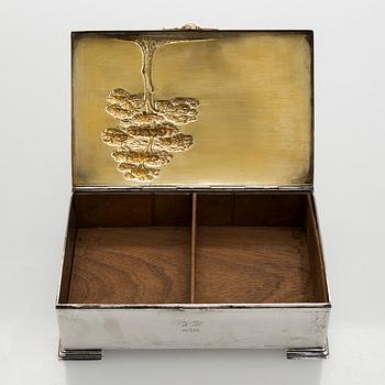 Kustaa Severin Sahlstedt, a 1920s silver cigar box, Turku 1929.