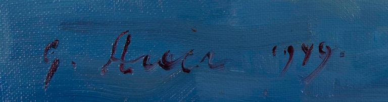 GRIGOR AUER, olja på duk, signerad och daterad 1949.