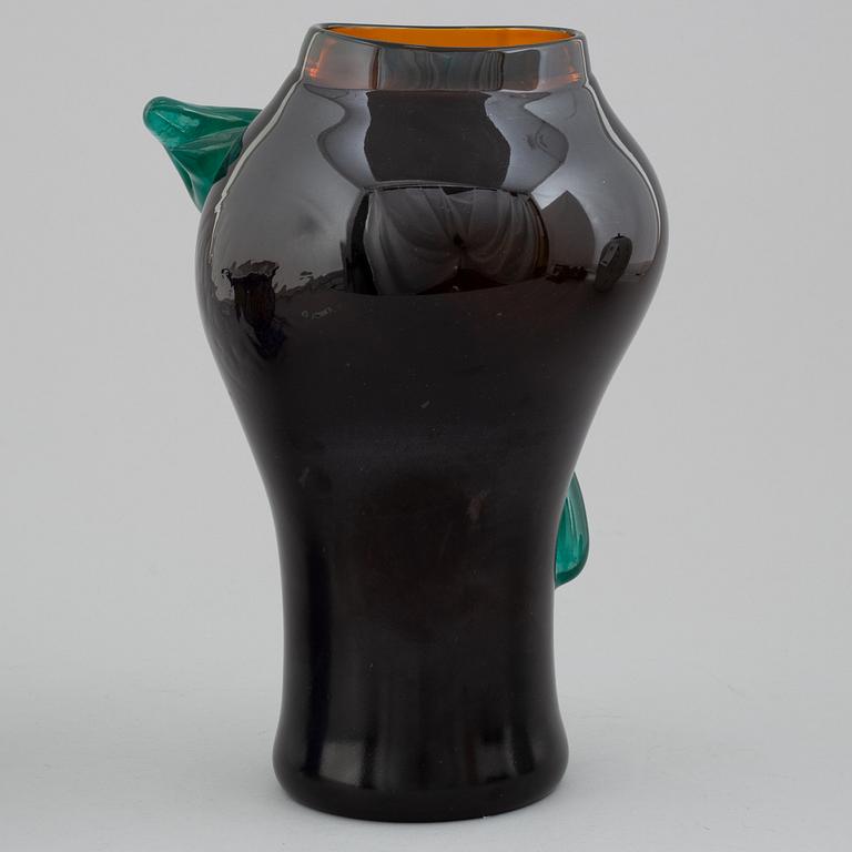 ULRICA HYDMAN-VALLIEN, a glass vase, not signed.