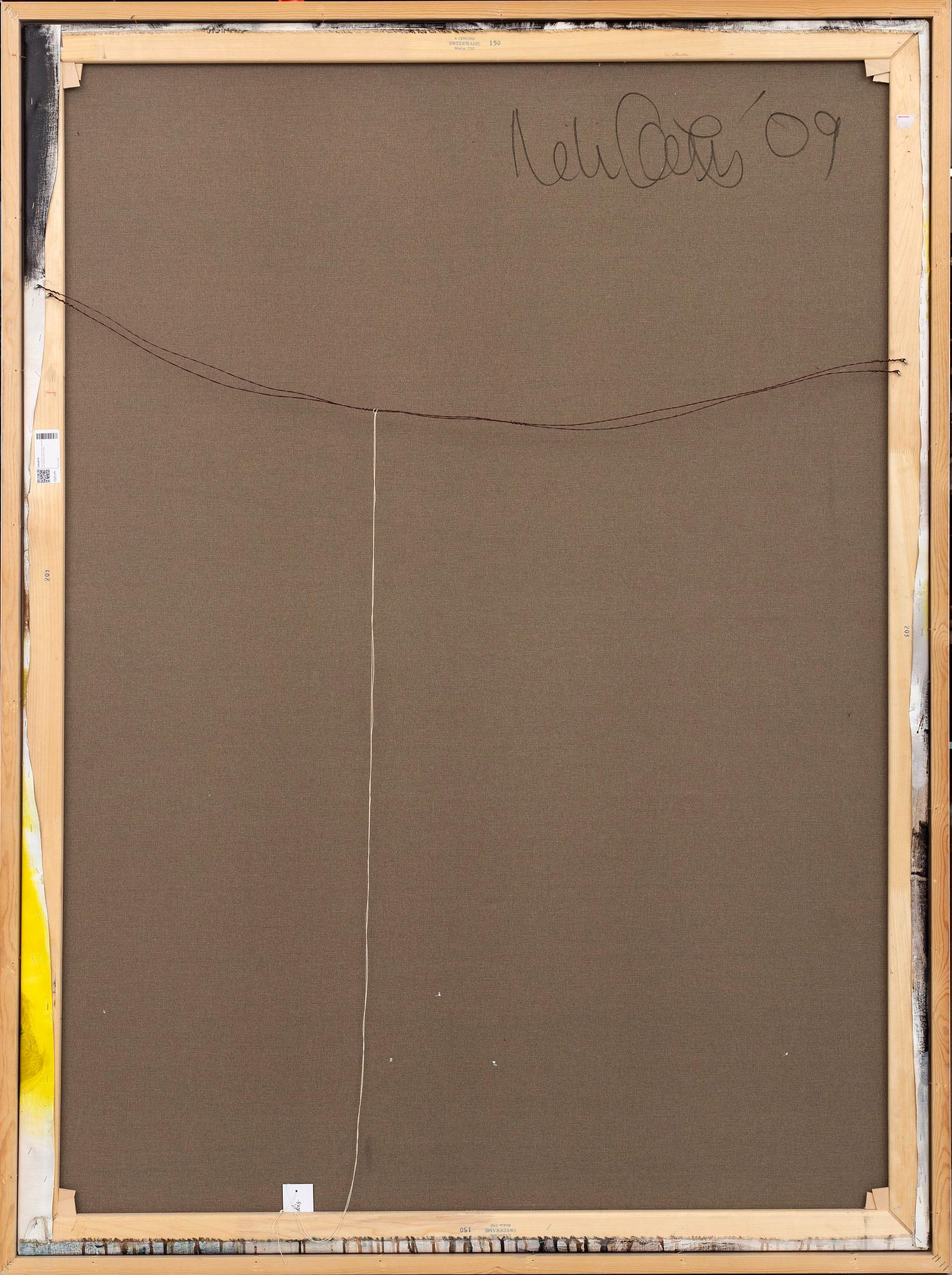 NIKI CERVIN, oil on canvas, signed and dated 2009 a tergo.