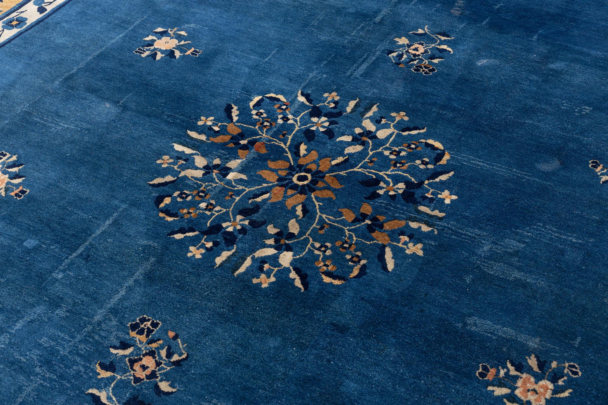 An antique Peking (Beijing) carpet, North China, c  435 x 311 cm.