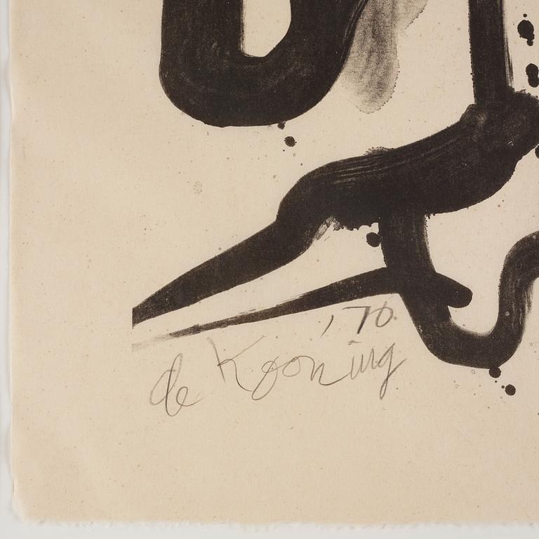 Willem de Kooning, "Woman with corset and long hair".