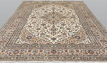 A Keshan carpet, c. 363 x 248 cm.