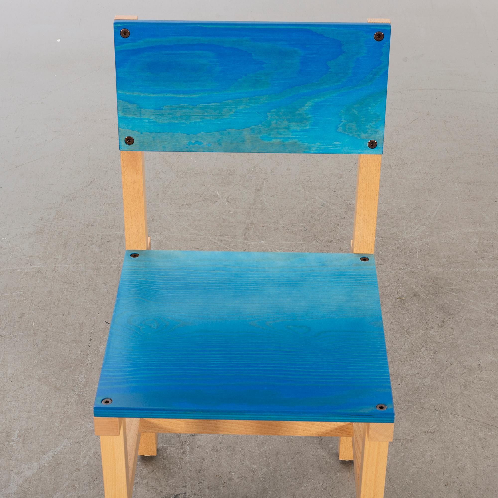 FREDRIK PAULSEN, "Röhsska"Designbaren, chair, Blå Station 2020, Chair 74/102.