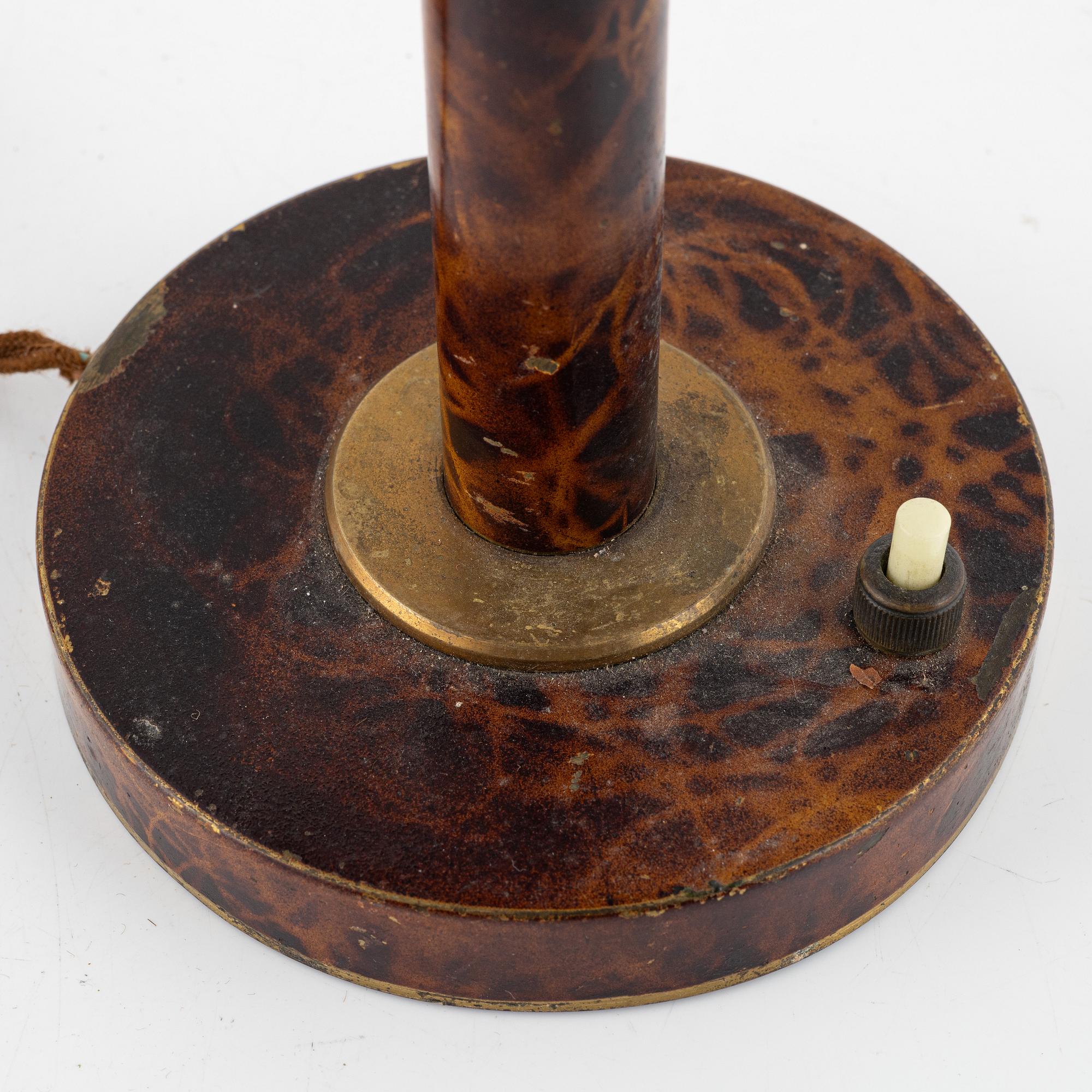 Bordslampa, funkis, 1930-tal.