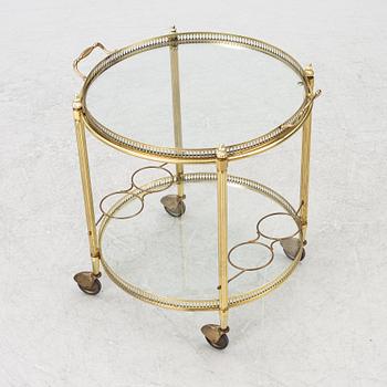 Serving cart, late 20th century.