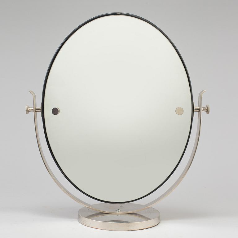 A 1930s art déco table mirror.