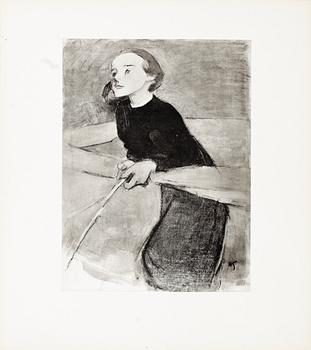 HELENE SCHJERFBECK, mapp med reproduktioner, 48 st, 1945.