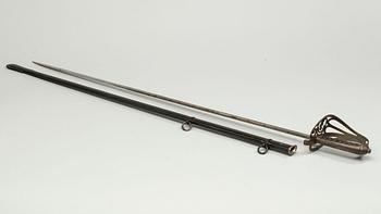 SABEL med balja, England, 1800-talets andra hälft.