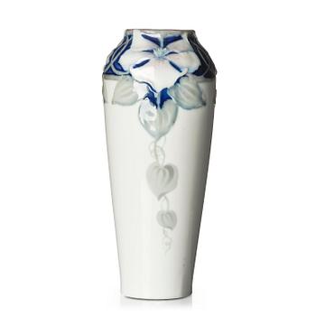 36. Nils Emil Lundström, an Art Nouveau porcelain vase, Rörstrand, ca 1900.