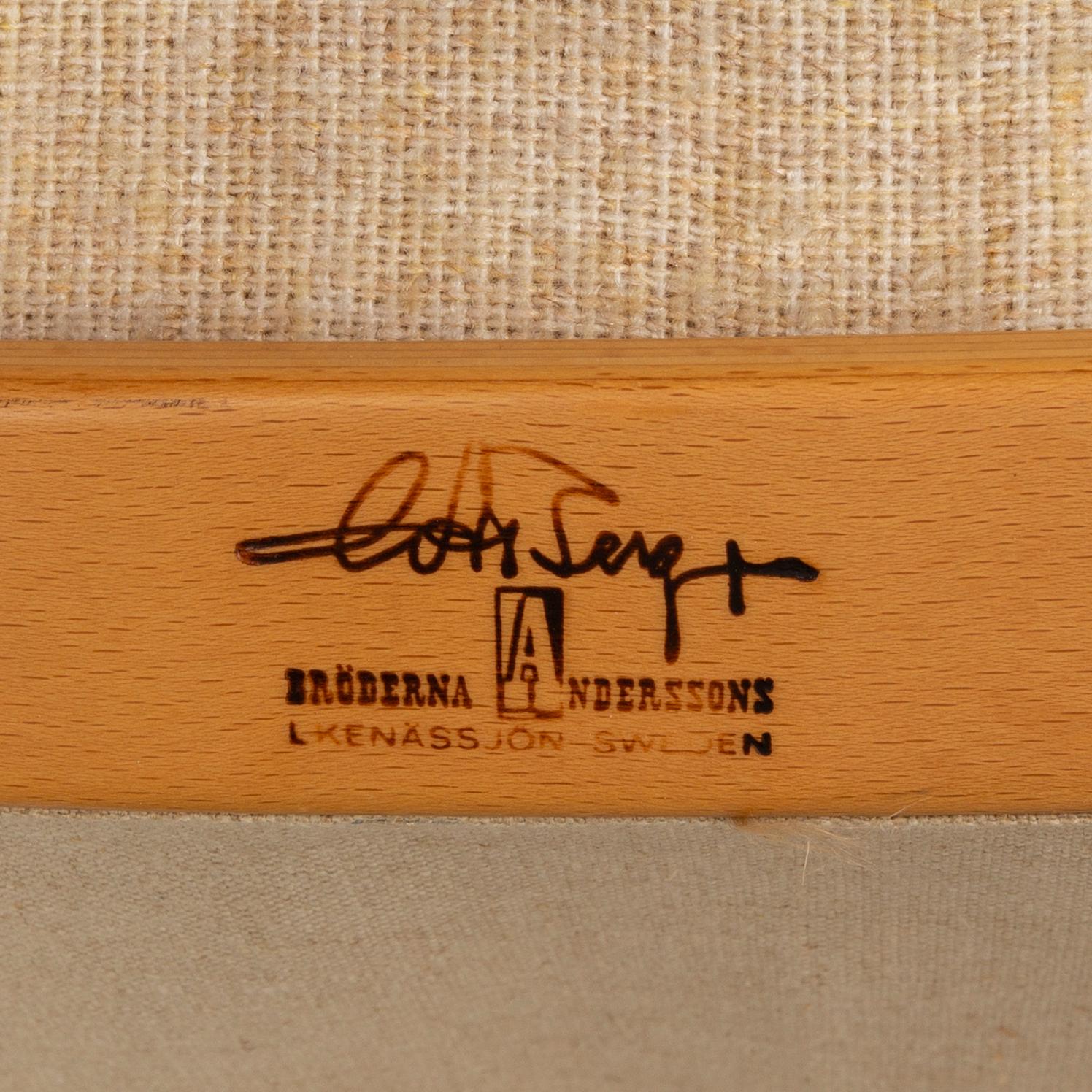 GUSTAV AXEL BERG, a pair of 'Peter' easy chairs, Bröderna Andersson.