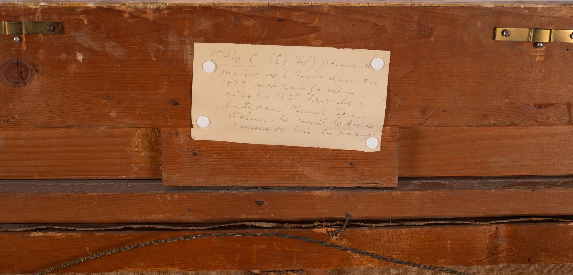 Unknown artist, 19th century, Marine.