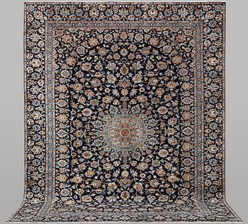 A carpet, Kashan, ca 391 x 286 cm.