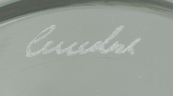 KONFORMADE GLASSKULPTURER, 2 st, glas, Cenedese 1970-tal.