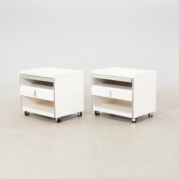 Antonio Gioia bedside tables, a pair, "Avanti", DUX, second half of the 20th century.