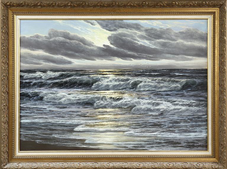 LOTHAR SCHLÜTER, olja på duk, sign.