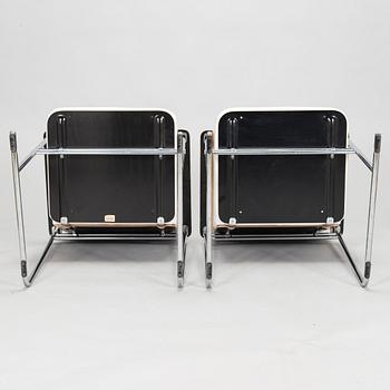 Yrjö Kukkapuro, karmstolar, ett par "Skaala 474", Avarte, sent 1900-tal.