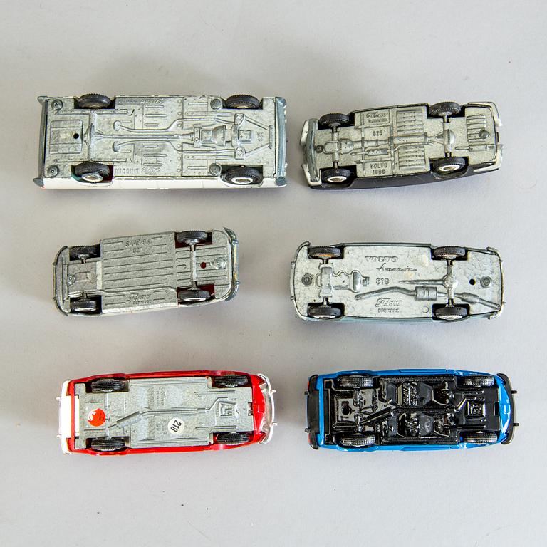 A lot of 12 Tekno cars, Denmark, 1960s.