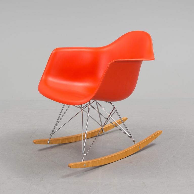 CHARLES & RAY EAMES, a 'RAR' rocking chair from Vitra, 2011.