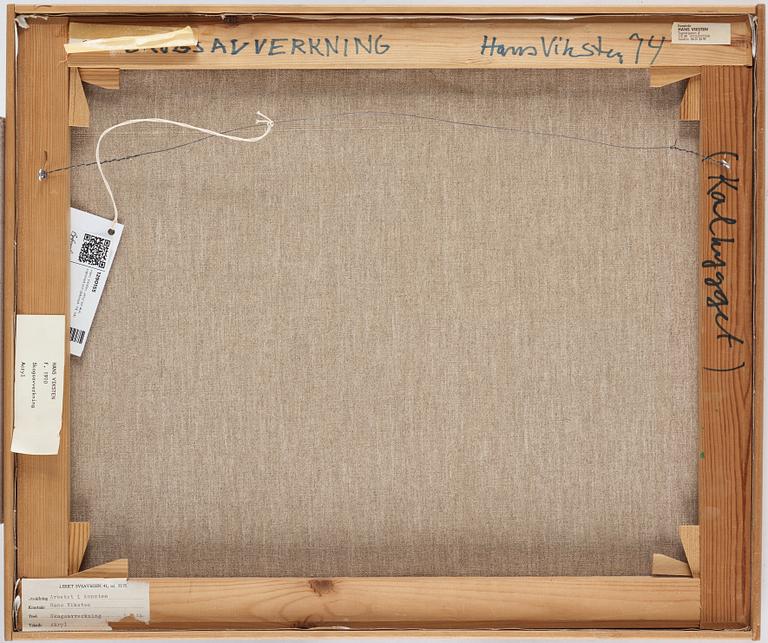 Hans Viksten, acrylic on canvas, signed and dated -74.