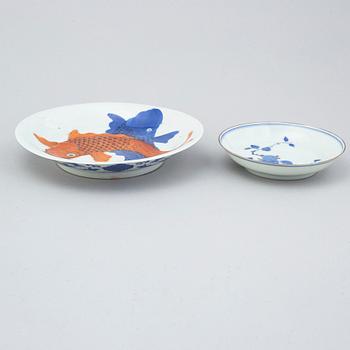 A group of five dishes, Qing dynasty and 20th Century.