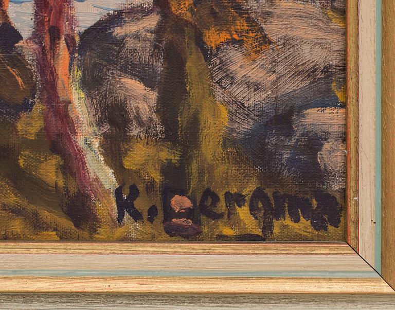 KARL BERGMAN, oljemålning på duk, signerad.